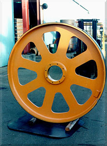 6' diameter fabricated steel top bandwheel